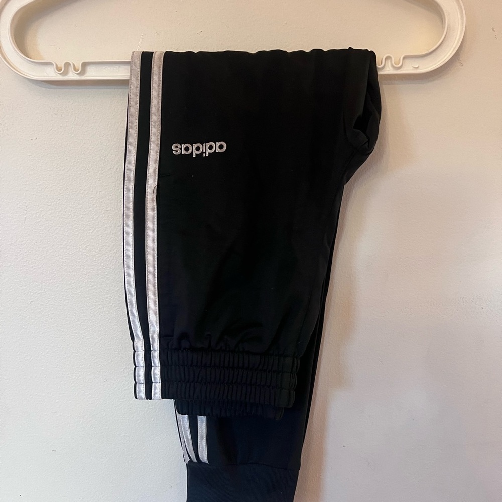 Adidas Kids Black Track Pants